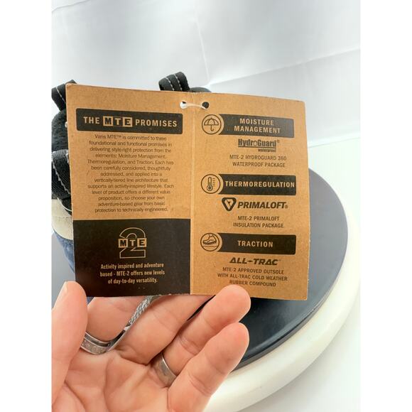 Vans Sk8 Hi MTE-2 Womens Size 8 Utility Navy Khaki Waterproof Hiking Boots Shoes - Picture 7 of 12